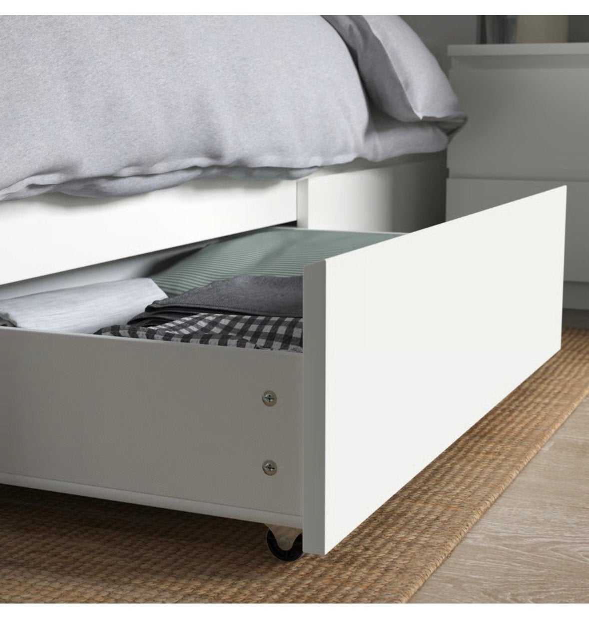Ikea Malm bedlades 2 stuks, Ophalen, Zo goed als nieuw, Tweepersoons