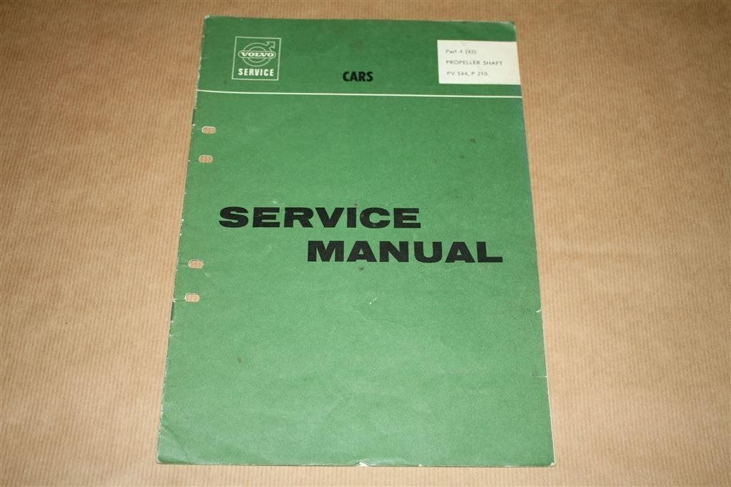 Volvo 544 Service Manual - Propeller Shaft - 1965, Ophalen of Verzenden
