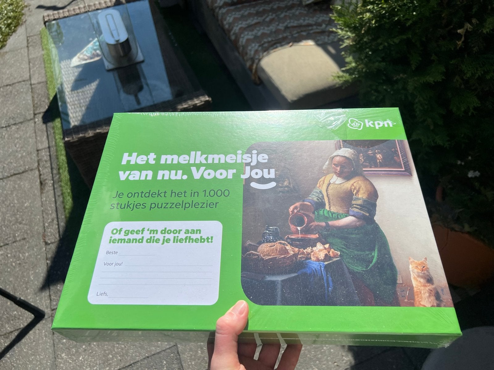 Het Melkmeisje Vermeer Puzzel 1000 Stukjes - NIEUW Geseald, Ophalen of Verzenden, 500 t/m 1500 stukjes, Nieuw, Legpuzzel