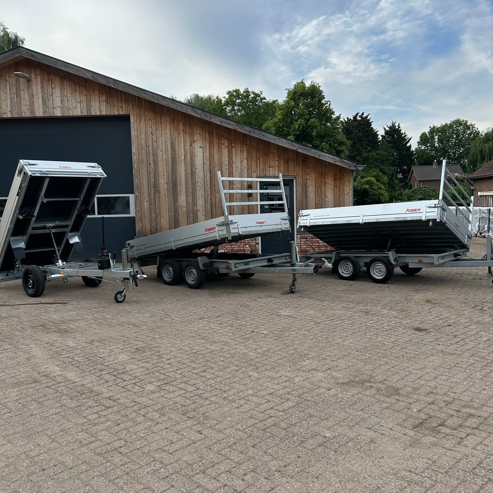 Anssems kSX 3000 Driezijdig Kipper 305x178 Laadvermogen 2230, Auto diversen, Ophalen of Verzenden, Zo goed als nieuw
