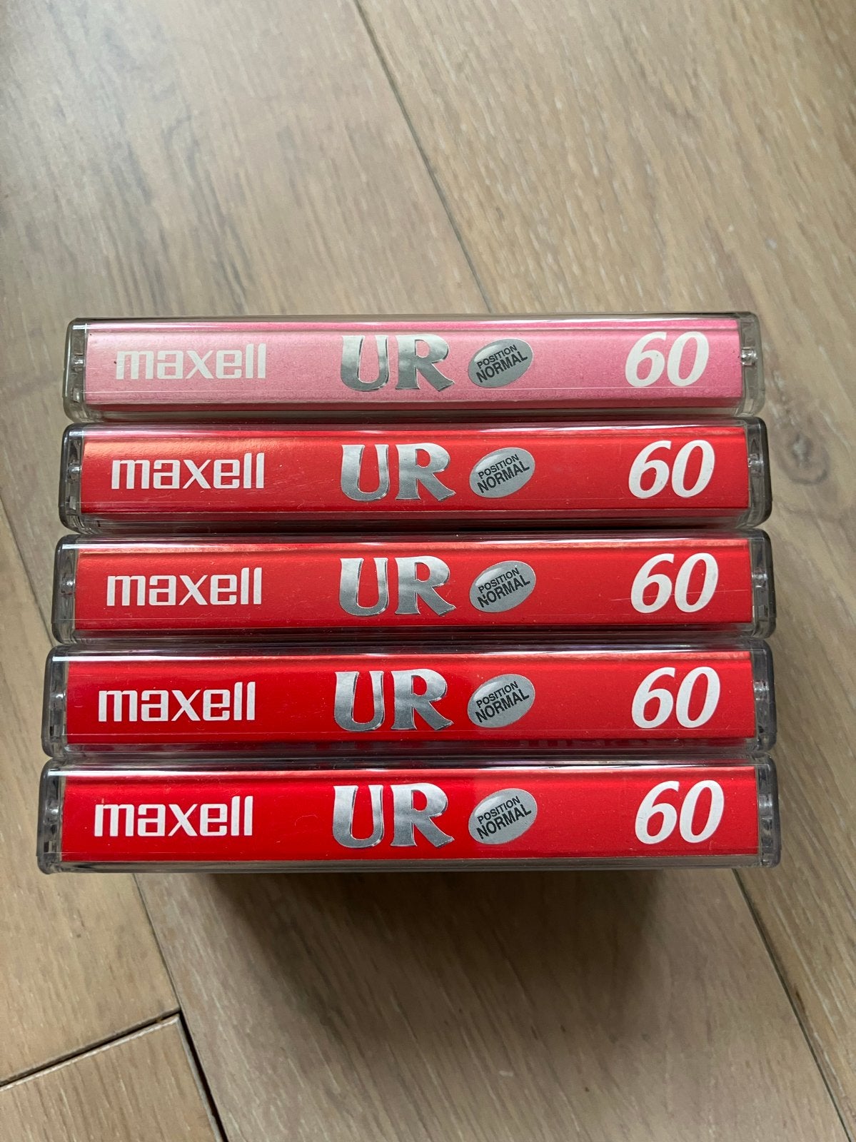 Maxell UR60 60 minuten cassettebandjes normaal 5 stuks, Cd's en Dvd's, Cassettebandjes, Gebruikt, 2 t/m 25 bandjes, Overige genres