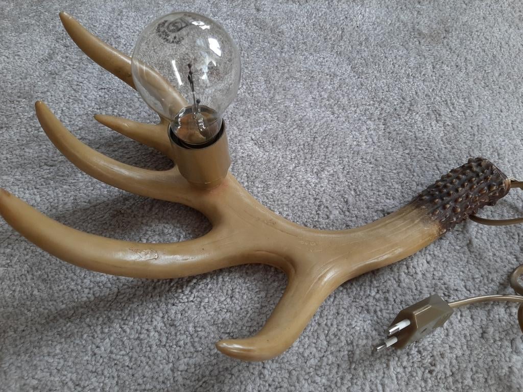 Gewei schemerlamp., Ophalen of Verzenden, Overige kleuren, Overige materialen