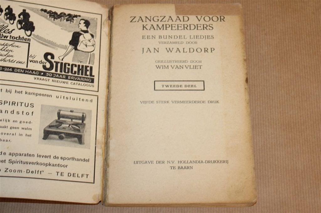 Zangzaad voor Kampeerders Deel 2 — Liedjes [1936], Ophalen of Verzenden, Gelezen, Artiest