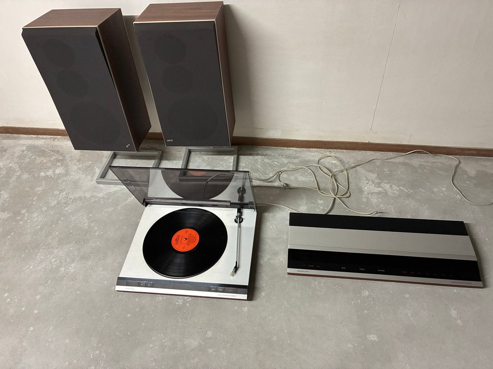 Vintage Bang & Olufsen Beogram 2400 Platenspeler Set, Gebruikt, Automatisch, Platenspeler, Ophalen
