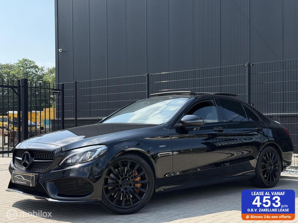 Mercedes C-klasse 450 AMG 4MATIC 458PK!|PANO|MEMORY|DOWNPIPE, 367 pk, Leder, Bedrijf, Vierwielaandrijving