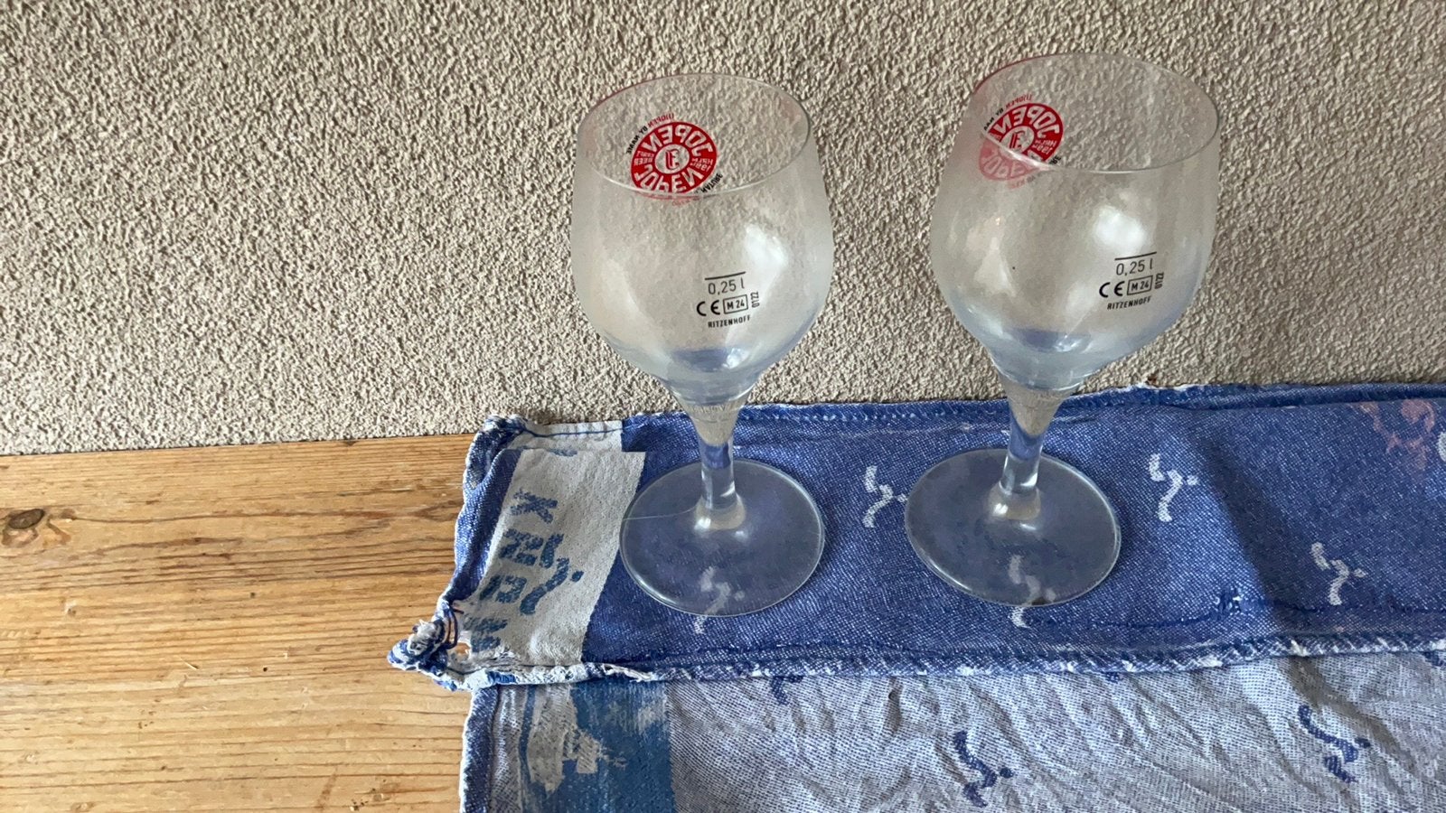 2 glazen Jopen, Verzamelen, Biermerken, Ophalen of Verzenden, Zo goed als nieuw, Glas of Glazen, Overige merken