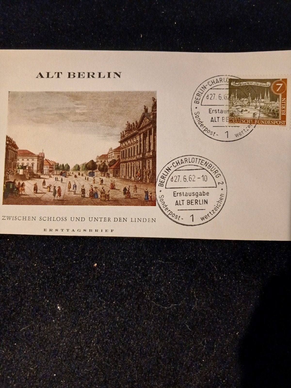 Alt Berlin eerstedag envelop uit 1962., Ophalen of Verzenden, Envelop