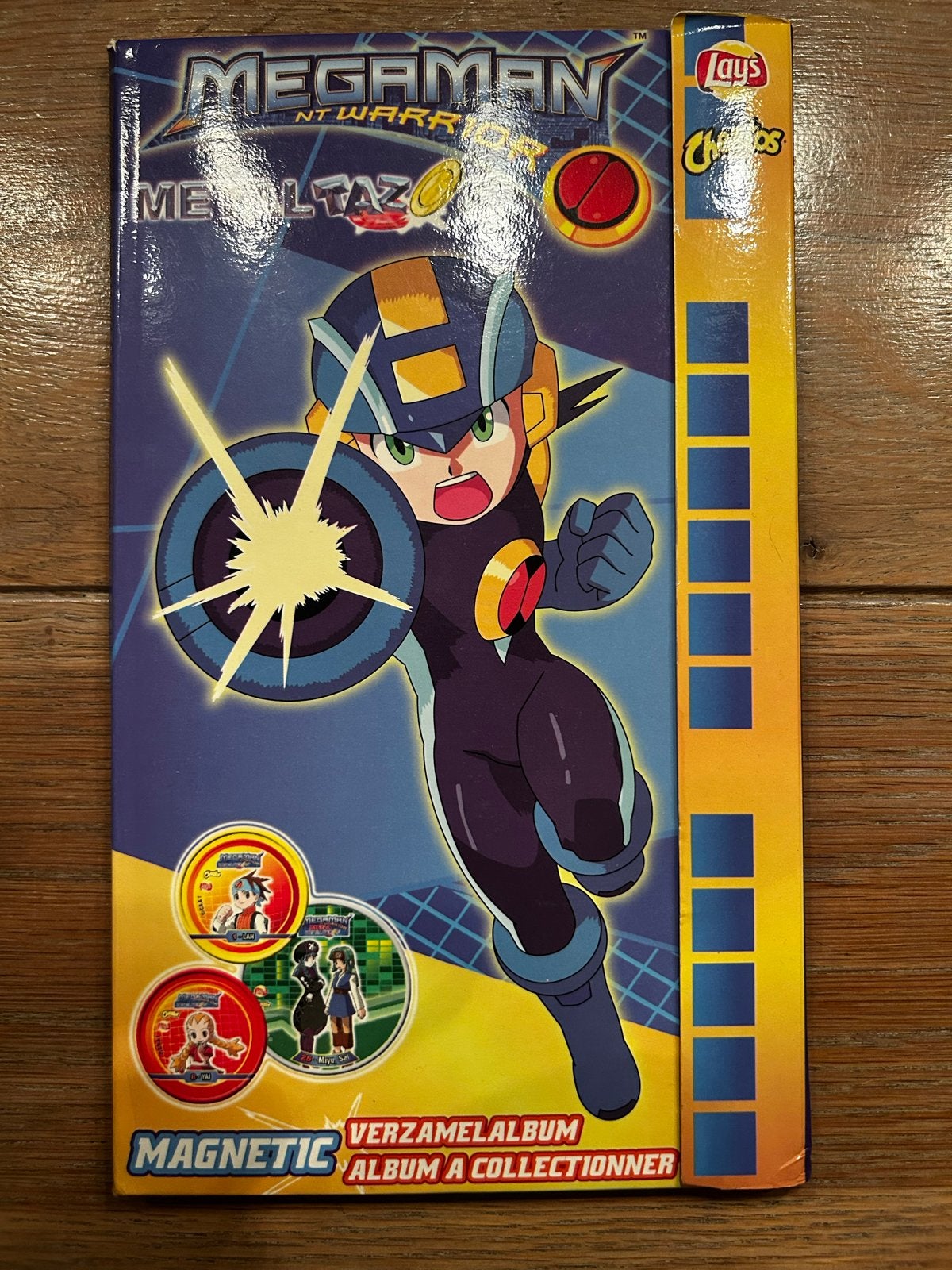 MegaMan NT Warrior Metal Tazos verzamelalbum (22/28), Verzamelen, Ophalen of Verzenden, Verzameling, Met verzamelmap(pen)