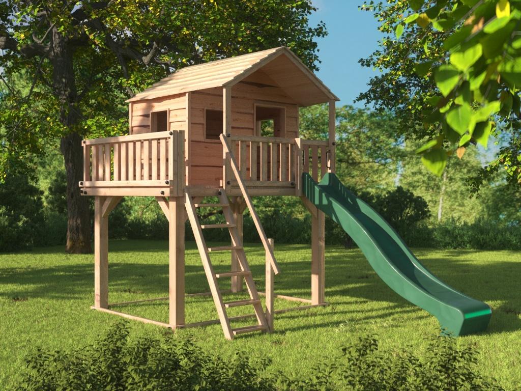 BOOMHUT PALEIS speeltoren speelhuis klimtoren speeltoestel, Kinderen en Baby's, Speelgoed | Buiten | Speeltoestellen, Nieuw, Brandweerpaal