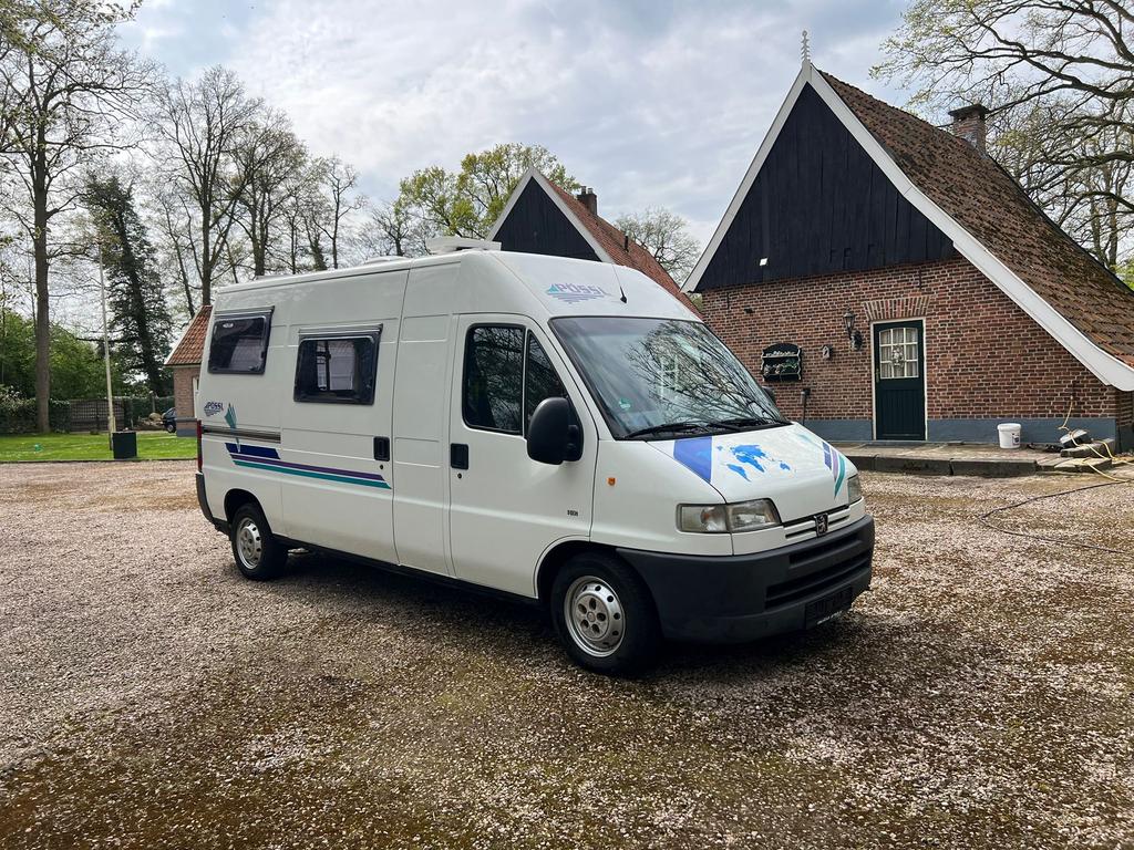 Possl duett 560 peugeot boxer 2,8hdi euro4 buscamper, Geïsoleerd glas, Buscamper of Camperbus, Ringverwarming, Pössl