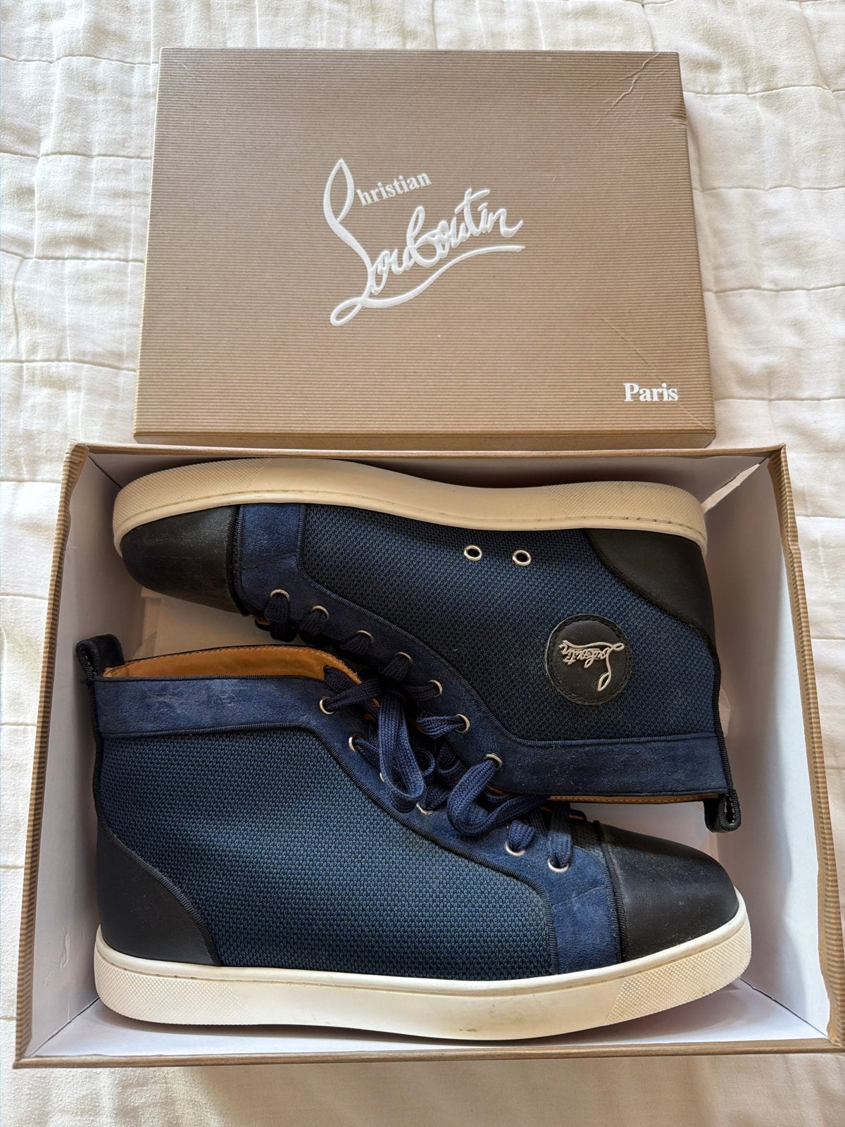 Christian Louboutin Sneakers - Zo goed als nieuw, Kleding | Heren, Schoenen, Ophalen of Verzenden, Zo goed als nieuw, Blauw, Sneakers of Gympen