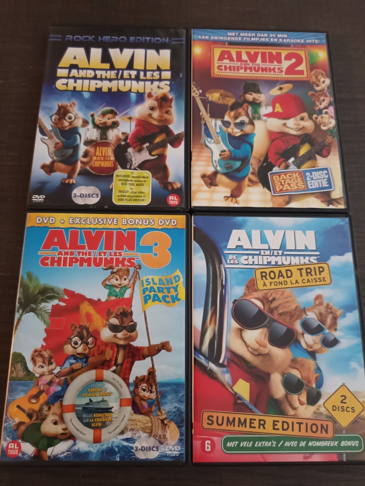 8-dvd Alvin and the Chipmunks special editions, Alle leeftijden, Ophalen of Verzenden, Zo goed als nieuw