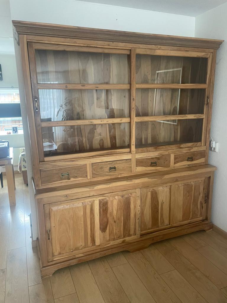 Indo Teak Kast - Zo goed als nieuw, Huis en Inrichting, Kasten | Buffetkasten, Ophalen, 200 cm of meer, Teakhout, Zo goed als nieuw
