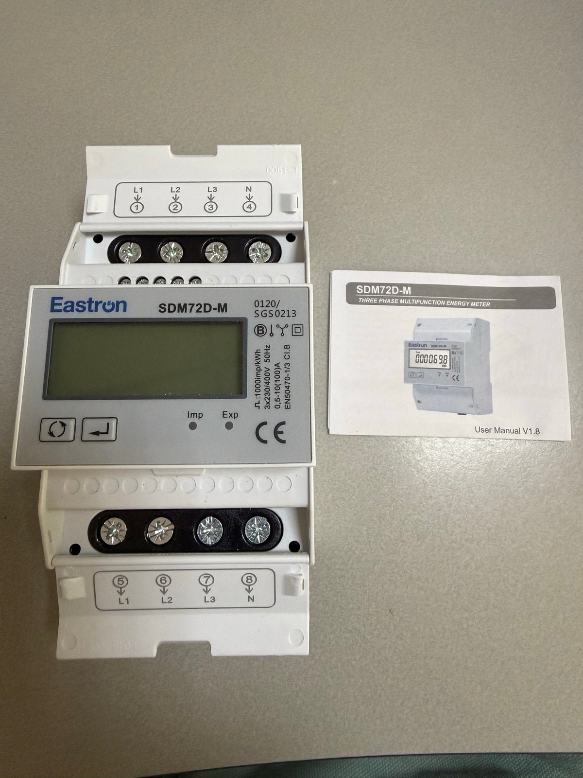 Eastron SDM72D-M-2-MID MID 3 fase energiemeter, Ophalen of Verzenden, Nieuw, Overige merken, Overige typen