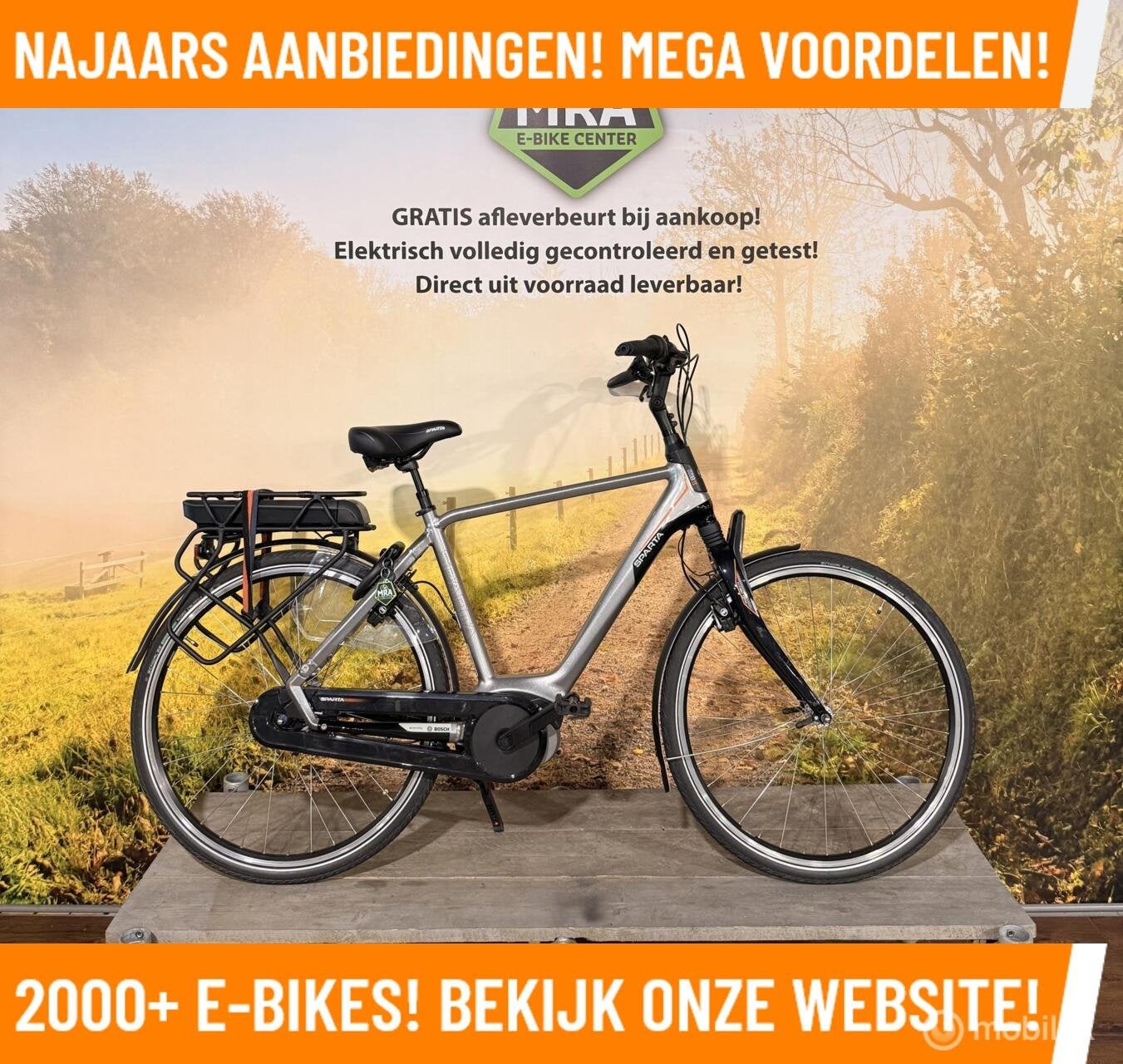 Sparta M83 Elektrische fiets met BOSCH midden motor Ebike!, 51 tot 55 cm, 50 km per accu of meer, Sparta