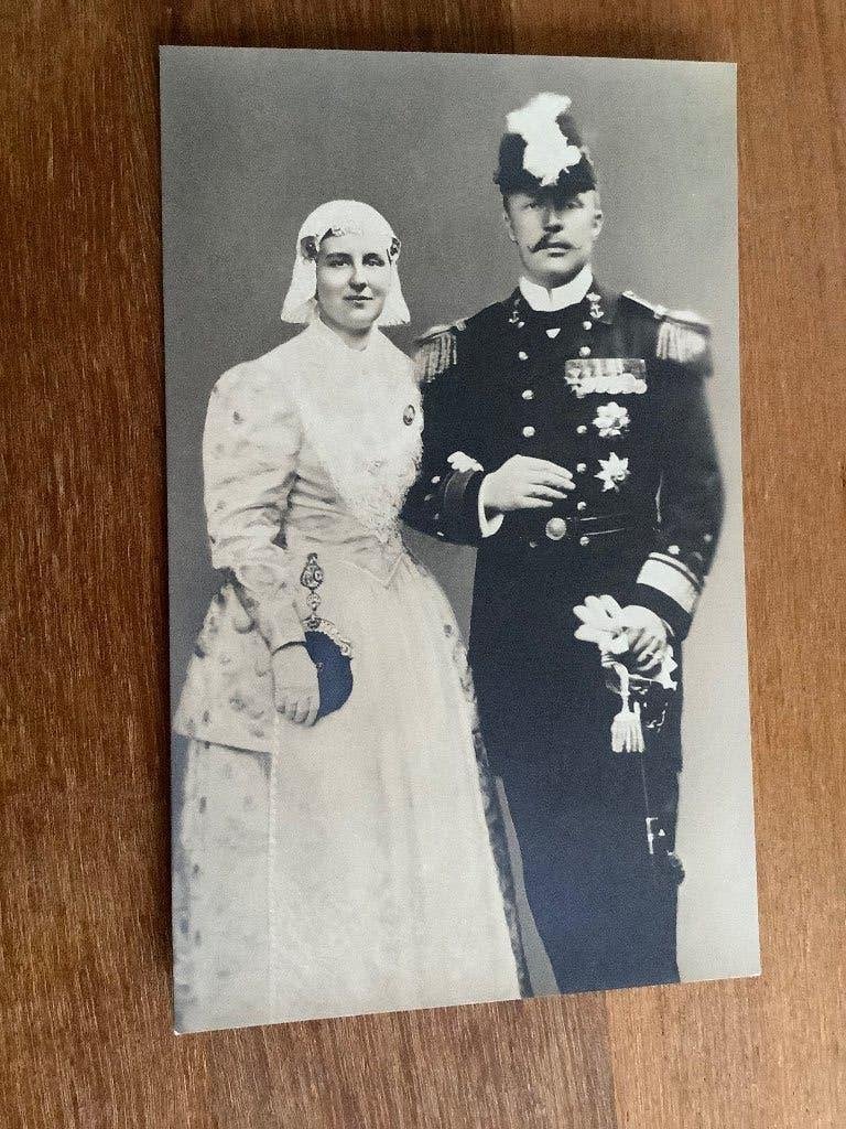 Koningin Wilhelmina en Prins Hendrik, Ophalen of Verzenden, Zo goed als nieuw, Kaart, Foto of Prent