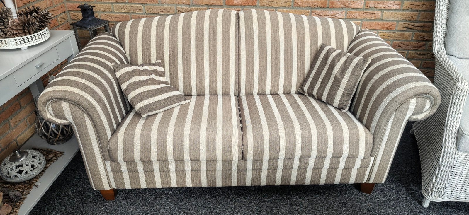te koop leuk bankje, Ophalen, 150 tot 200 cm, Tweepersoons, 75 tot 100 cm
