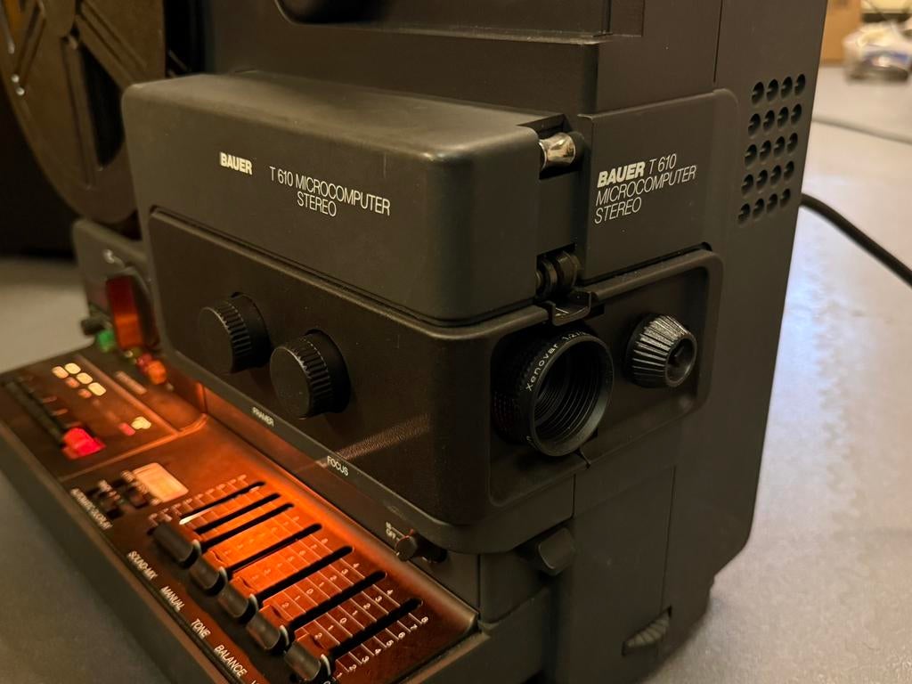 Bauer T610 Microcomputer Stereo Filmprojector met geluid, Verzamelen, Ophalen of Verzenden, 1960 tot 1980, Projector