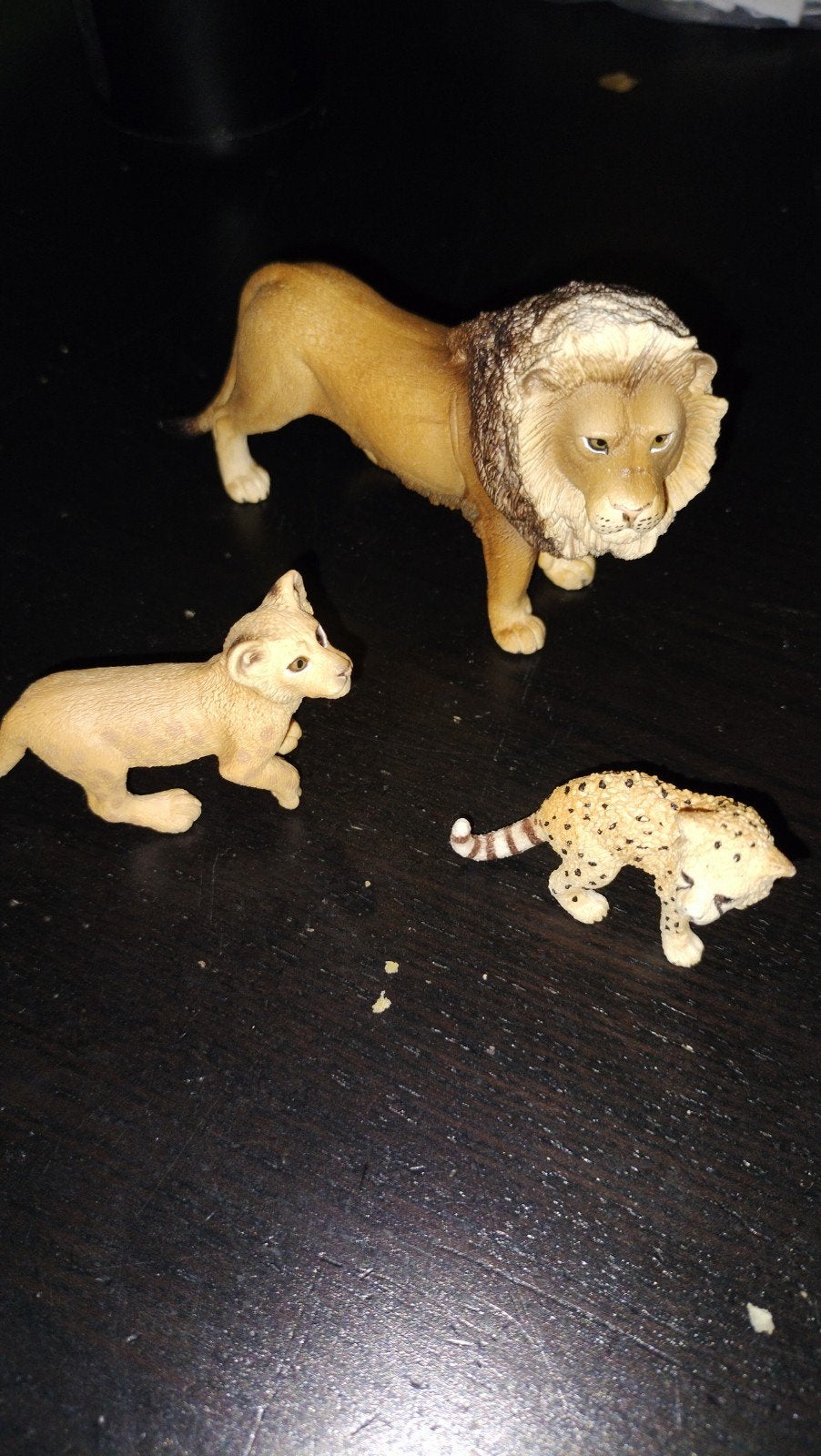 Schleich speelfiguren: Leeuw, welp en cheetah, Ophalen of Verzenden