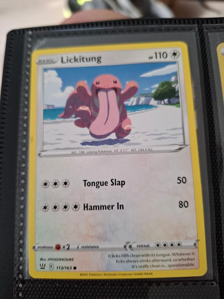 Pokémon Kaart Lickitung 113/163 (2021), Ophalen of Verzenden, Zo goed als nieuw, Losse kaart