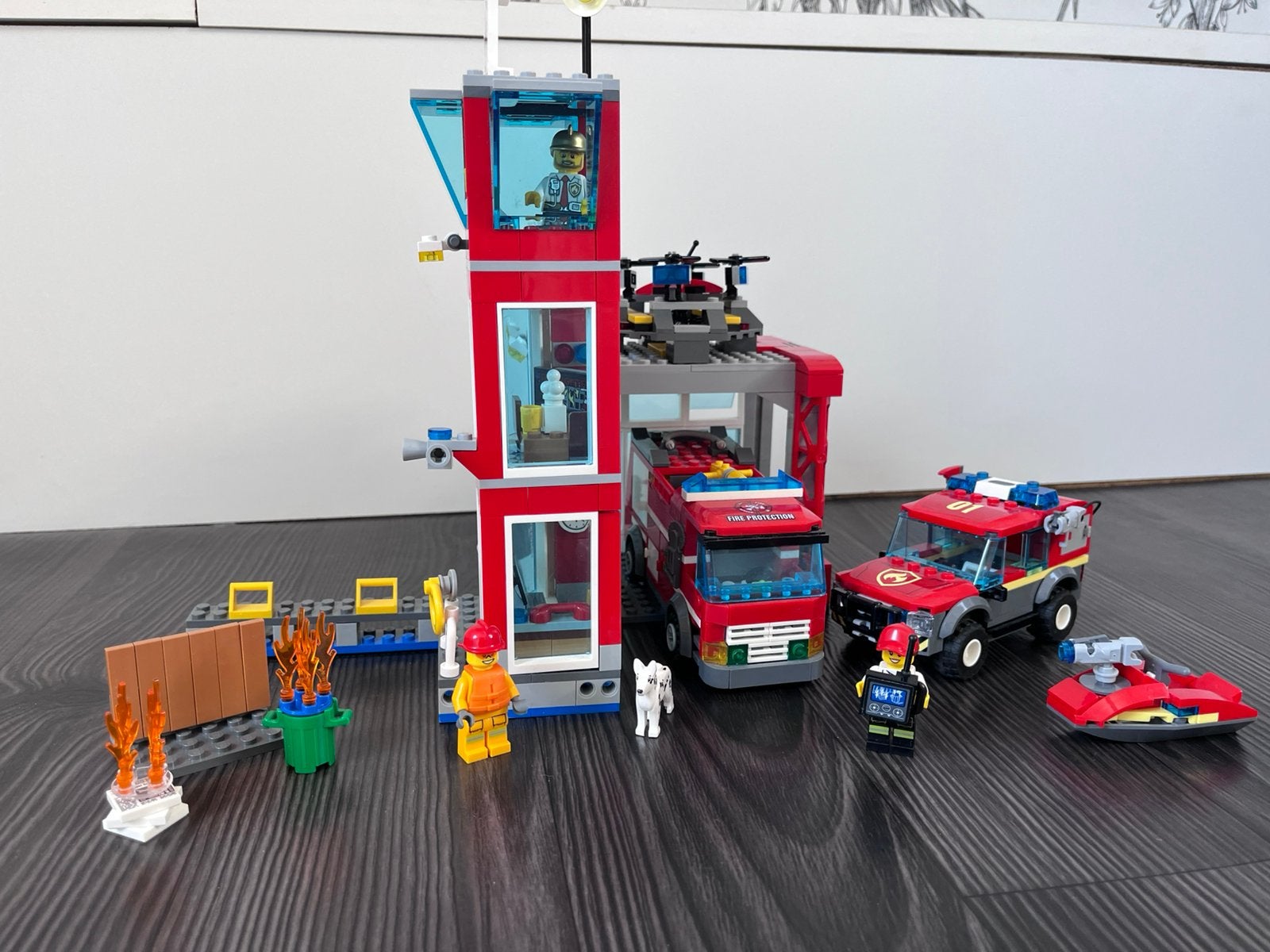 Lego brandweer 60215 met extra auto, Ophalen, Gebruikt, Lego