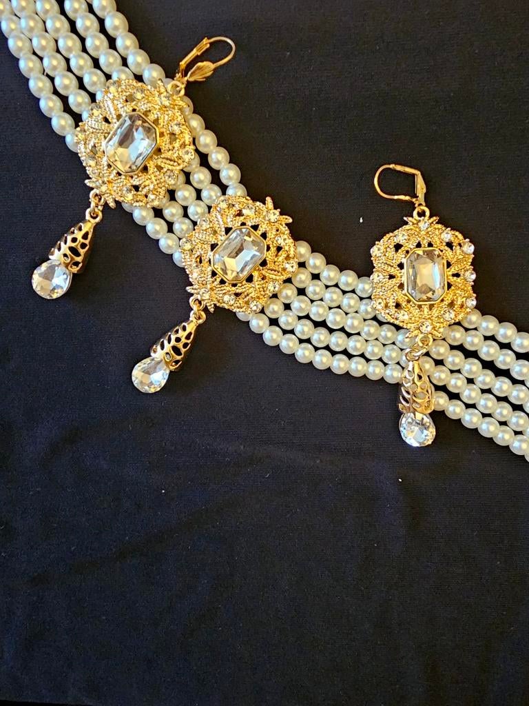 Nieuwe Marokkaanse luxe parel sieradenset, Sieraden, Tassen en Uiterlijk, Kettingen, Verzenden