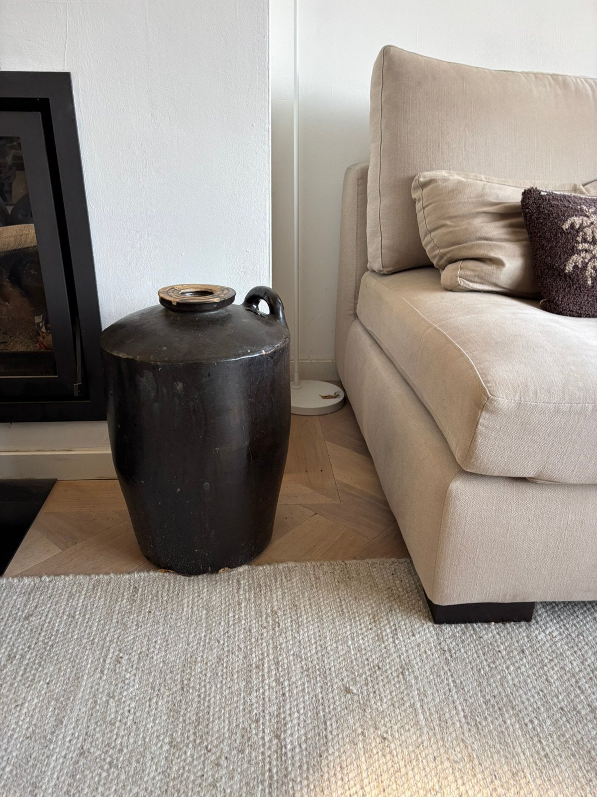 Oude kruik pot, Ophalen