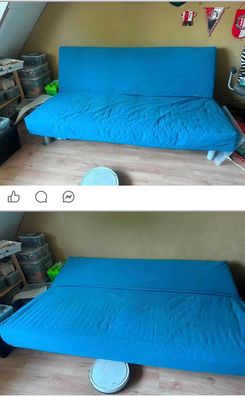 Slaapbank IKEA, Ophalen, Zo goed als nieuw, Tweepersoons, 140 cm