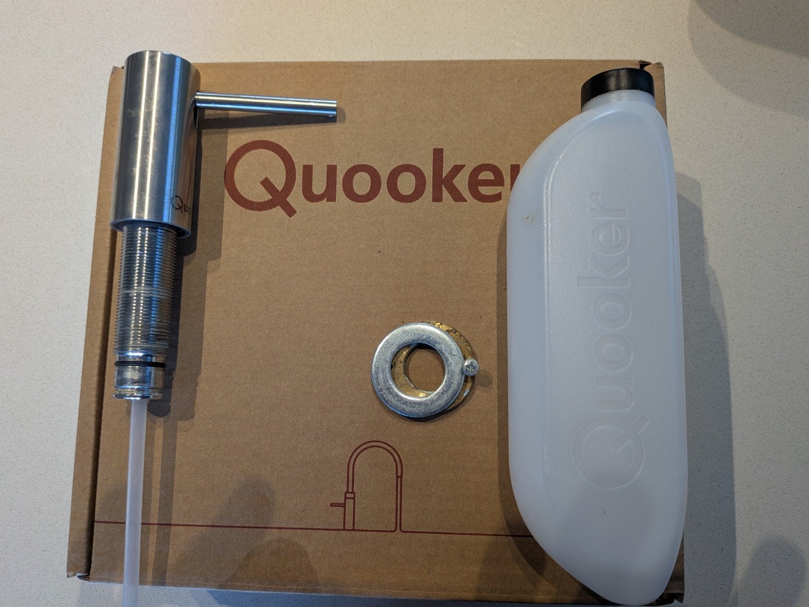 Quooker zeeppomp RVS, Ophalen, Zo goed als nieuw, 25 tot 50 cm, Minder dan 100 cm