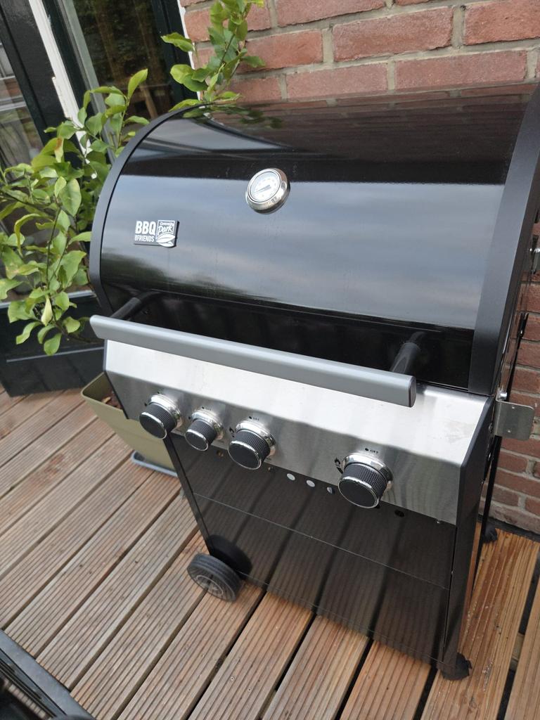 Gas BBQ, 3 branders + bakplaat, Ophalen, Zo goed als nieuw