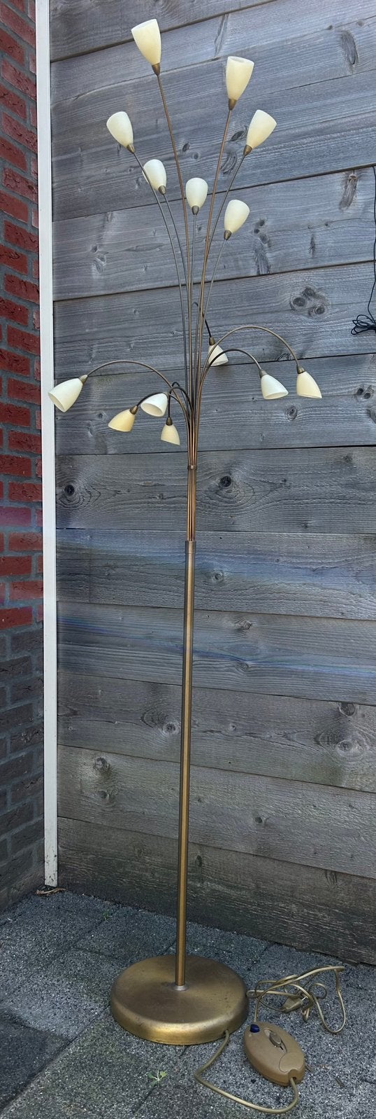 Vloerlamp met dimmer 185cm, Ophalen, Gebruikt, Overige fittingen, Metaal