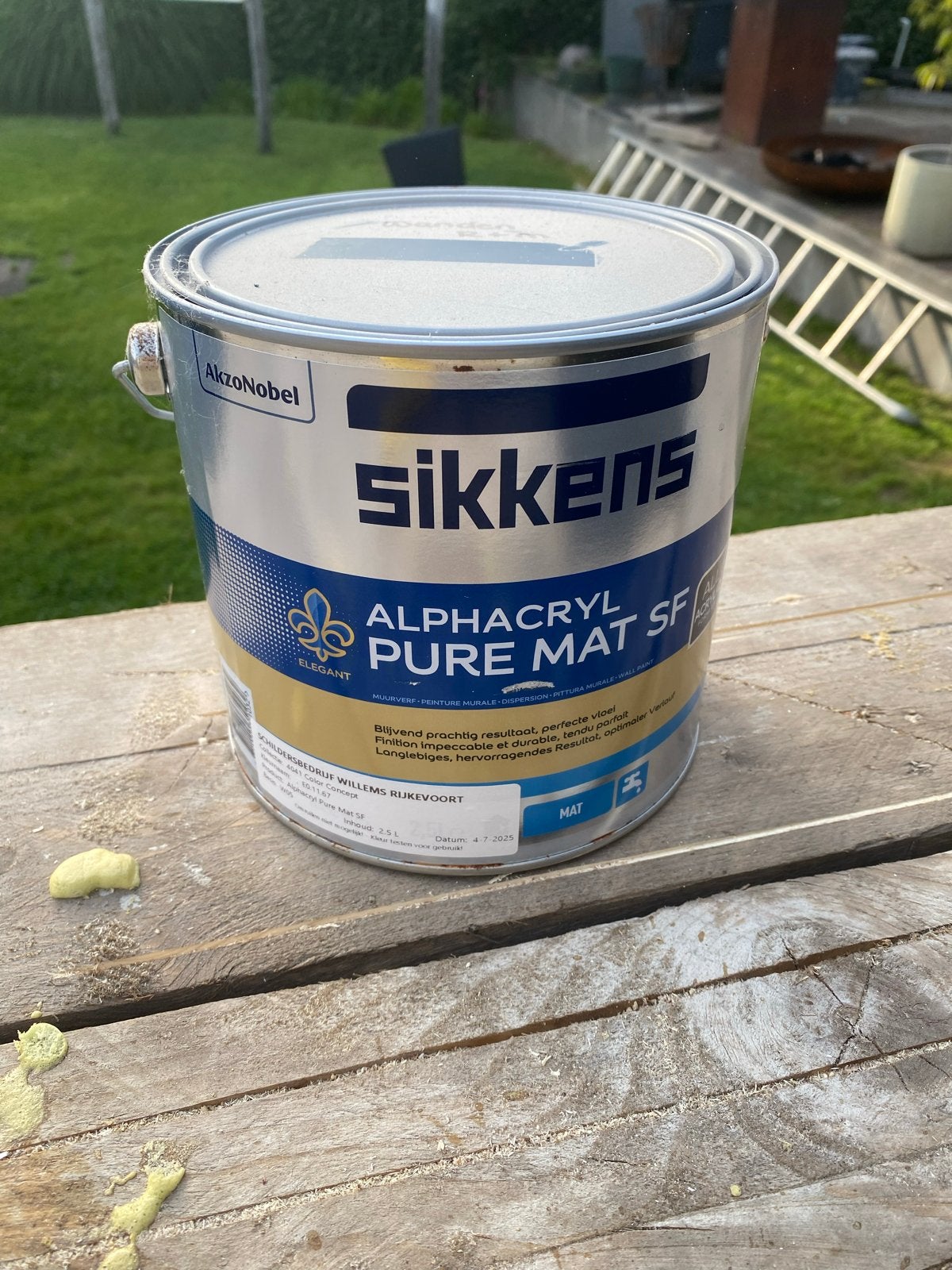 Sikkens Alphacryl Pure Mat SF Muurverf E0.11.67, Ophalen of Verzenden, Nieuw