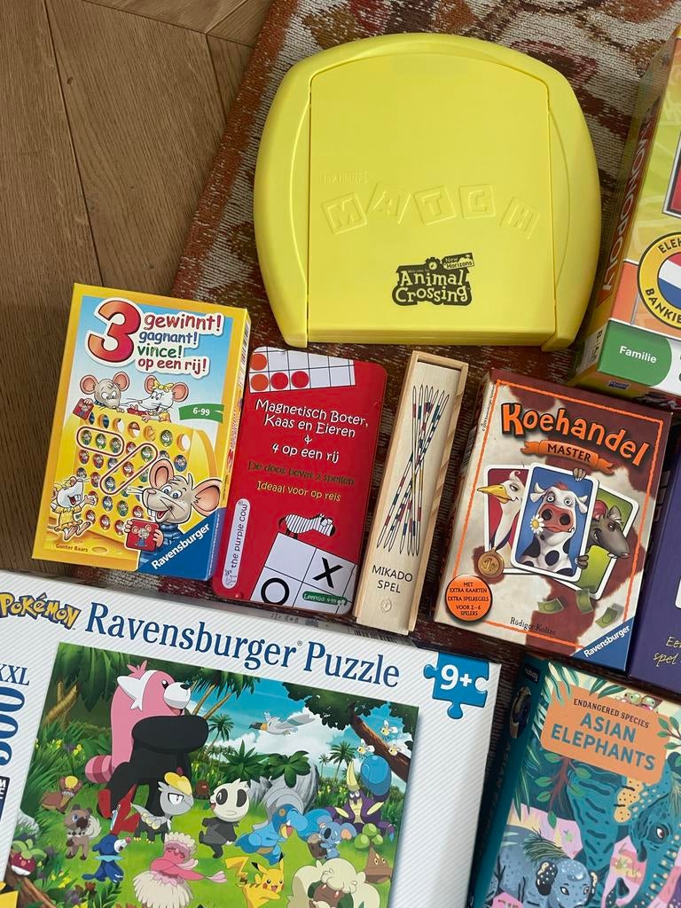 Grote collectie van 16 diverse spellen en puzzels, Een of twee spelers, Ophalen, Gebruikt, Reisspel