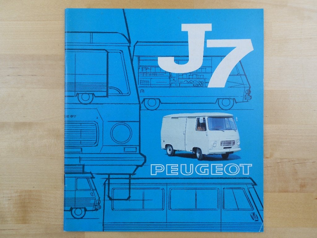 Peugeot J7 Bestelwagen Brochure 1975, Ophalen of Verzenden, Zo goed als nieuw, Peugeot, Peugeot