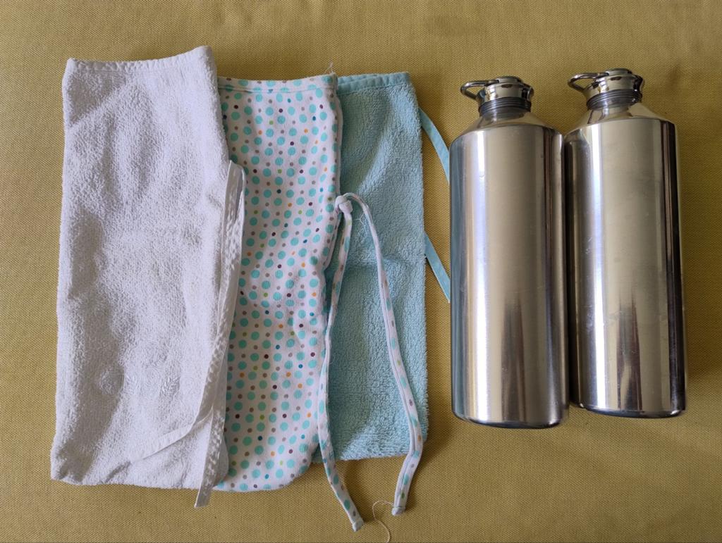 Hema bedkruiken met hoezen voor opwarmen babybedje, Kinderen en Baby's, Ophalen of Verzenden, Gebruikt