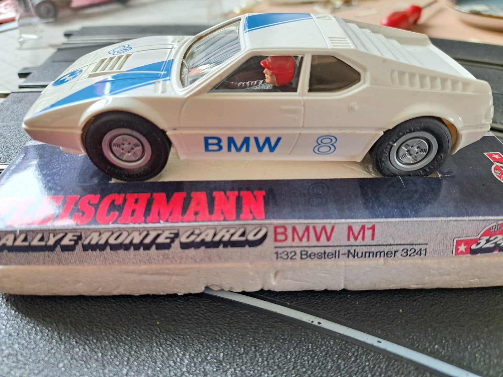 Fleischmann BMW M1 Rallye Monte Carlo Racebaan Auto, Fleischmann, Ophalen of Verzenden, Elektrisch, Racebaan