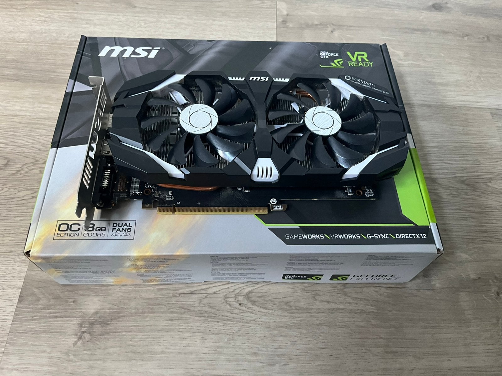 MSI GTX 1060 3GB - goed staat, Computers en Software, Videokaarten, Ophalen of Verzenden, Zo goed als nieuw, GDDR5, PCI-Express 3
