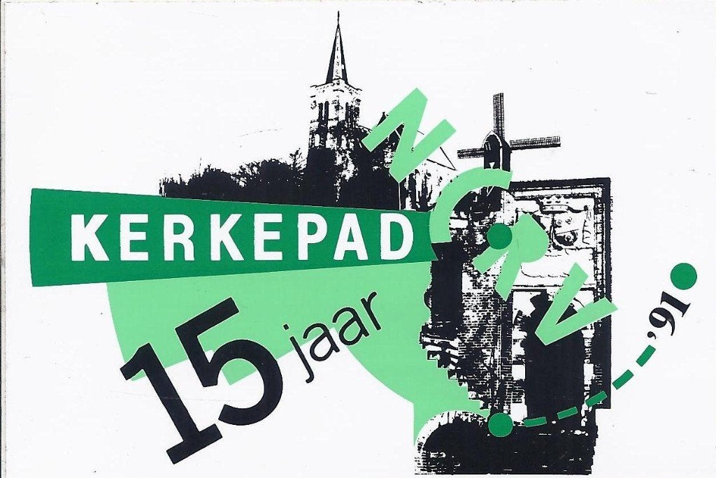 So124 sticker ncrv kerkepad 15 jaar 1991, Ophalen of Verzenden, Zo goed als nieuw