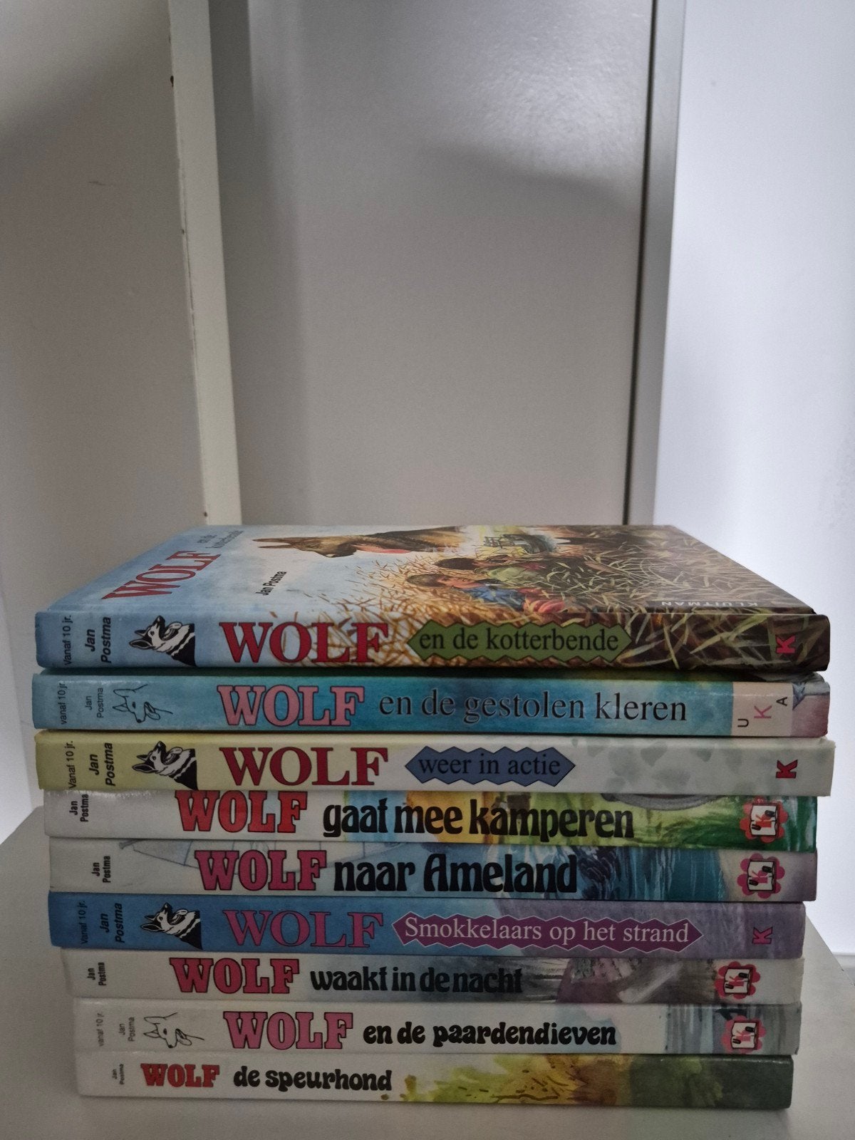 9 verschillende Wolfboeken door Jan Postma, Ophalen of Verzenden, Gelezen, Jan Postma