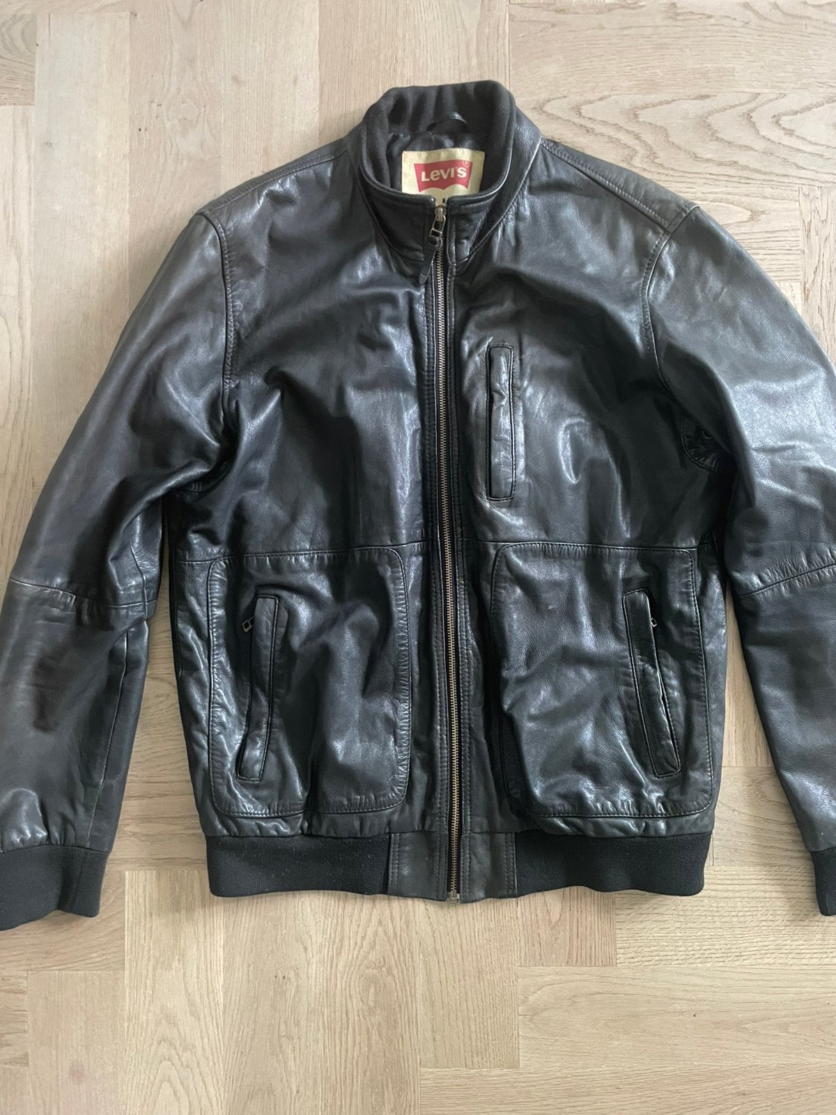 LEVI’S LEREN JACK VINTAGE, MAAT S, Ophalen of Verzenden, Gedragen, Maat 48/50 (M), Zwart