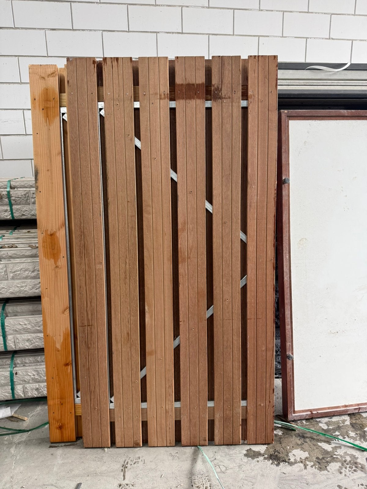 Schuttingdeur hardhout | Restpartij, Tuin en Terras, Schuttingen, Ophalen, 1 tot 2 meter, Minder dan 3 meter, Nieuw