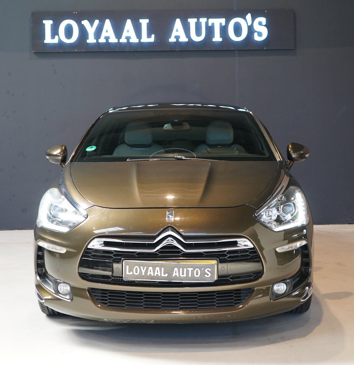 Citroen DS5 1.6 THP So Chic | AUTOMAAT | CRUISE | AIRCO | PD, Auto's, Gebruikt, Bruin, Leder en Stof, 14 km/l