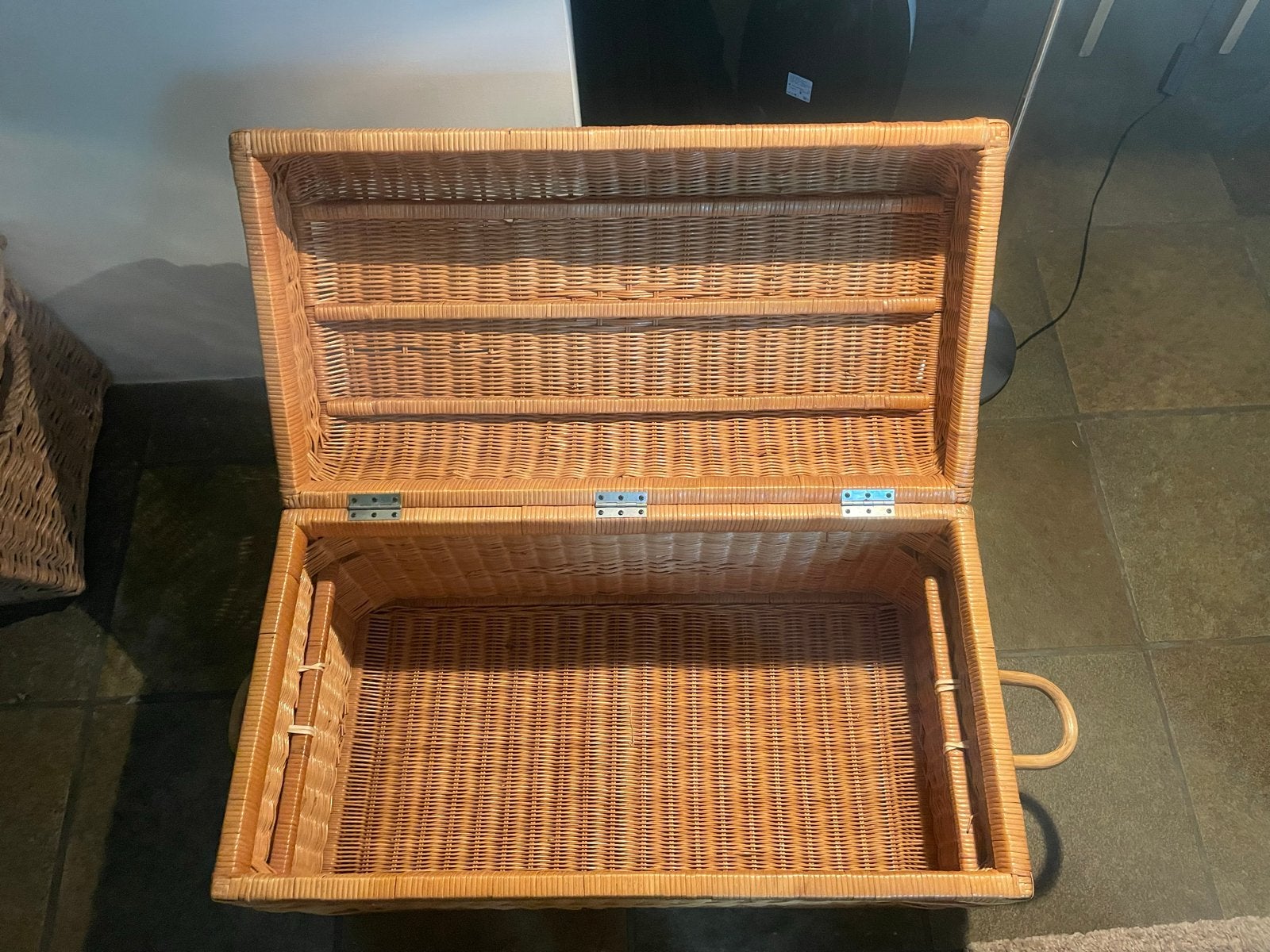 Rotan kist / opbergkist / dekenkist, Huis en Inrichting, Woonaccessoires | Kisten, Overige materialen, Minder dan 50 cm, 50 tot 100 cm