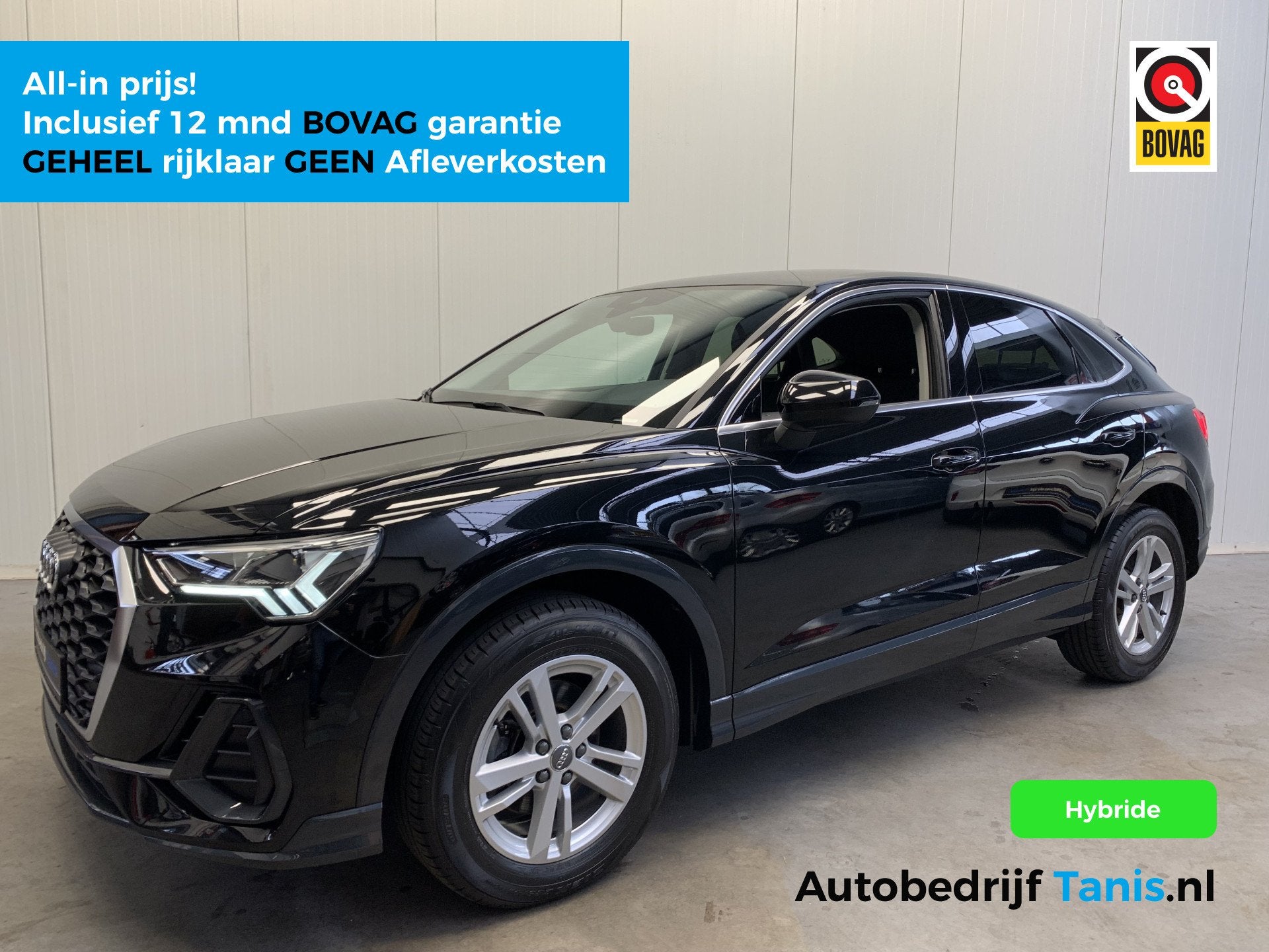 Audi Q3 Sportback 35 TFSI 150PK M-HEV Pro Line Sport NAVIGAT, Auto's, Stof, 4 cilinders, 1505 kg, Zwart