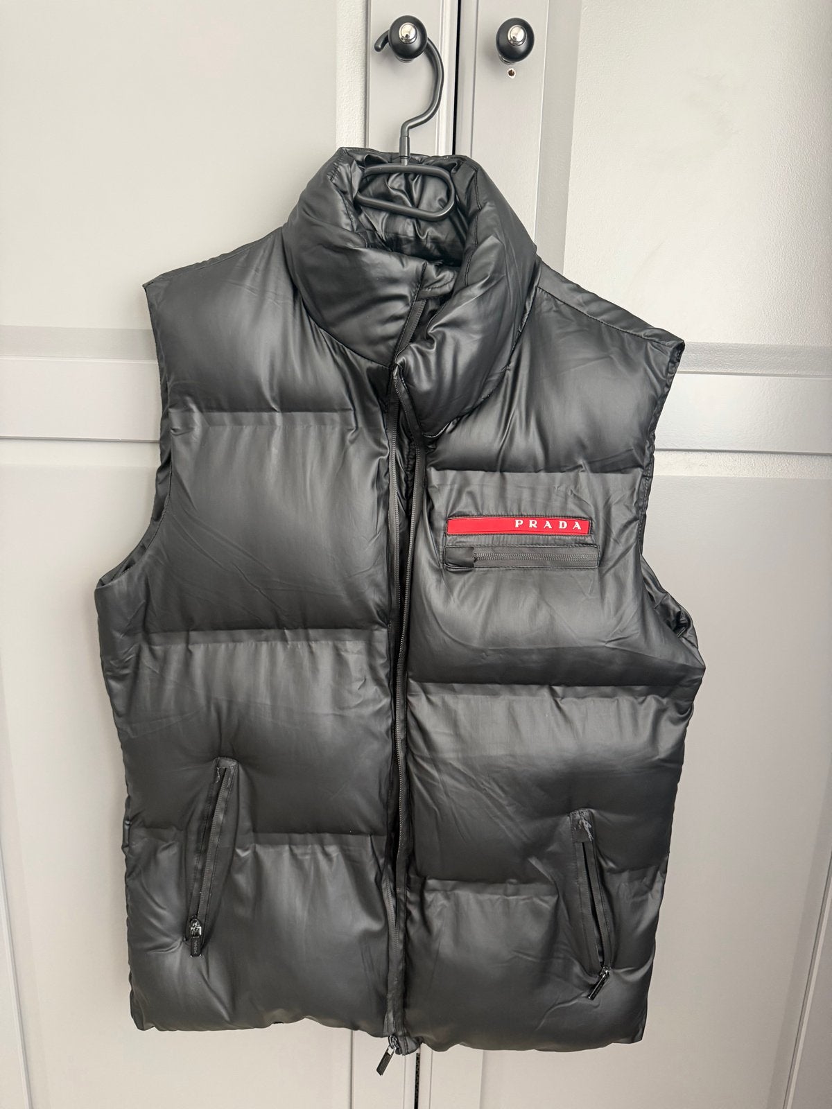 Prada Puffer Bodywarmer Zwart, Kleding | Heren, Ophalen, Zo goed als nieuw, Zwart