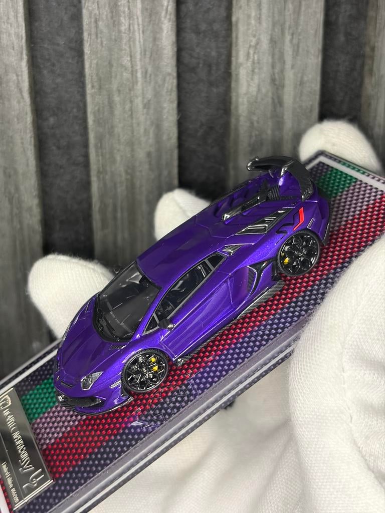 U2 1:64 lamborghini Aventador SVJ (gebroken spiegel), Ophalen of Verzenden, Nieuw, Auto, Overige merken
