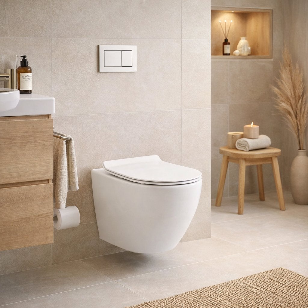 Nieuw Luxe WC set met Geberit Duofix UP320 inbouwreservoir, Ophalen of Verzenden, Nieuw