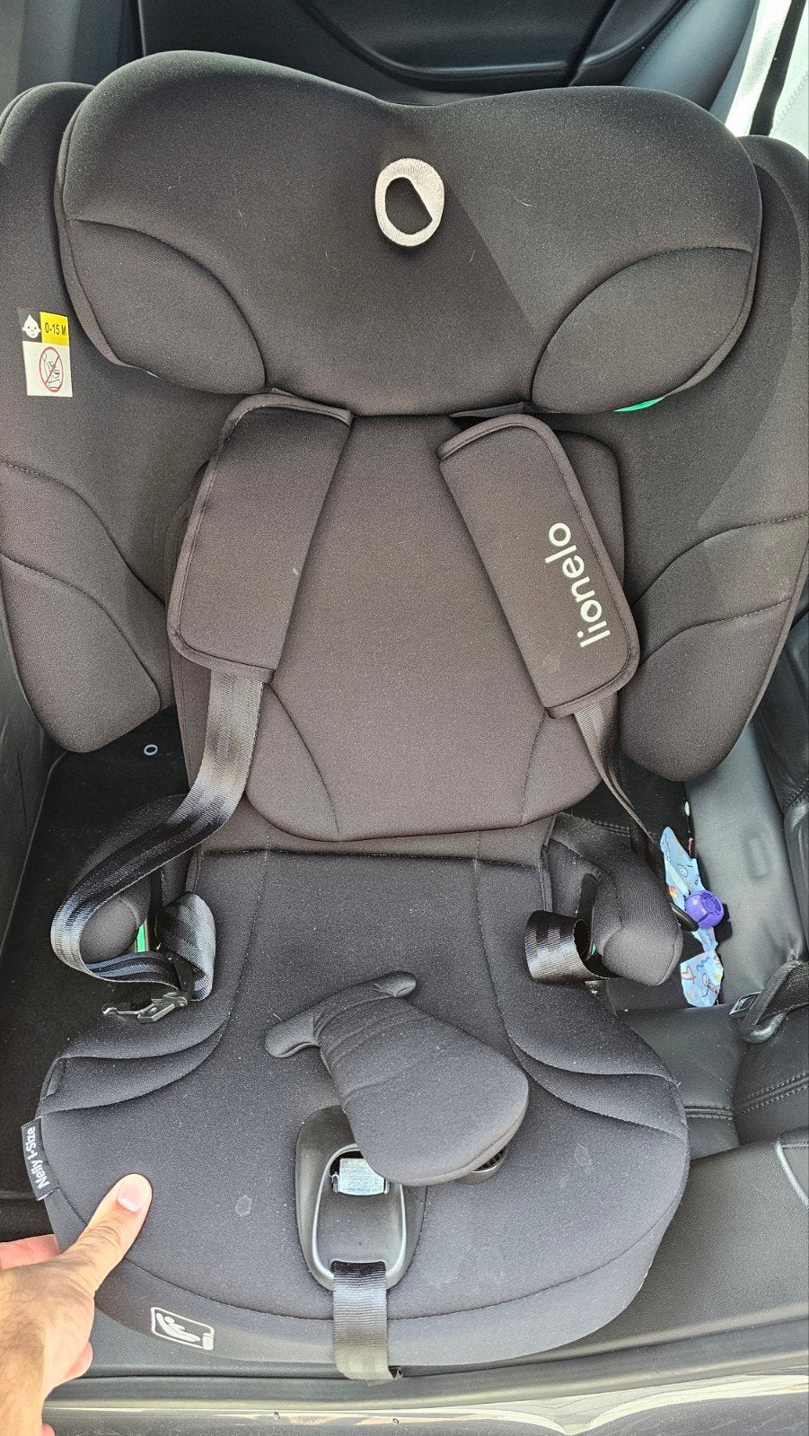 Lionelo Nelly i-Size autostoel, Autogordel of Isofix, Zijbescherming, Zo goed als nieuw, 9 t/m 36 kg
