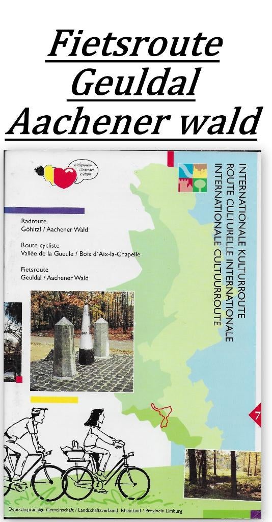 Pl1983 fietskaart geuldal / aachener wald plattegrond, Boeken, Ophalen of Verzenden, Zo goed als nieuw, 1800 tot 2000, Landkaart