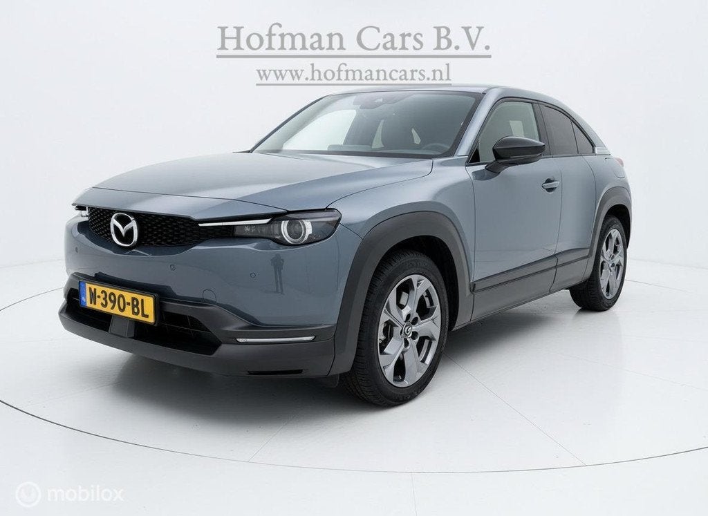 Mazda MX-30 e-SkyActiv 145 36 kWh | NAP | SOH92%| Camera | S, Auto's, Mazda, 145 pk, Gebruikt, Leder en Stof, Origineel Nederlands